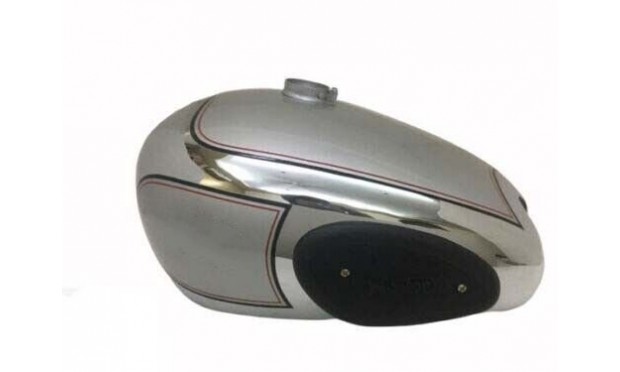 Fit For Norton Es2 Chrome Steel Gas Petrol Tank ( 2 Side Hole With Kneepads )