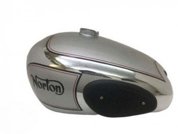 Norton Es2 Chrome Steel Gas Petrol Tank ( 2 Side Hole With Kneepads )(Fits For)