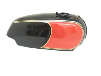 Fit For Norton Commando Roadster Black & Red Painted Petrol Tank + Side Panel 