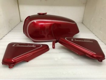 Fit For Norton Commando Roadster Cherry Painted Petrol Tank  With 850 Side Panel