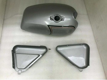 Fit For Norton Commando Roadster Silver Painted Petrol Tank 850 With Side Panel 