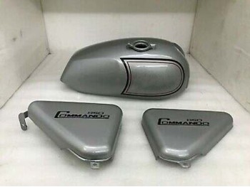 Fit For Norton Commando Roadster Silver Painted Petrol Tank 850 With Side Panel 
