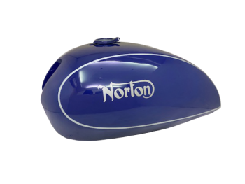 NORTON COMMANDO INTERSTATE BLUE PAINTED GAS FUEL PETROL TANK |Fit For