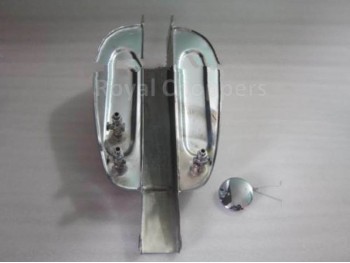 DOT TRIALS CHROMED GAS FUEL PETROL TANK 1953 WITH CHROME CAP AND TAP Fit For