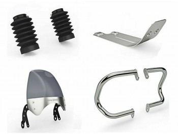 100% Genuine Royal Enfield Interceptor 650 Accessories Combo Pack 4 Pcs|Fit For