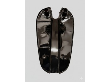 Fit For Ajs 16Mc 350 Scrambler Competition Black &Silver Steel Petrol Fuel Tank
