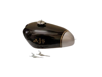 Fit For Ajs 16Mc 350 Scrambler Competition Black &Silver Steel Petrol Fuel Tank