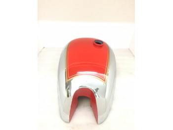 Matchless Ajs Twin G9 G12 Red Painted Chrome Petrol Tank|Fit For)