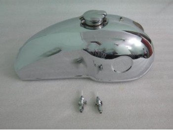 BENELLI MOJAVE CHROMED GAS FUEL PETROL TANK HONDA CB KAWASAKI DUCATI |Fit For