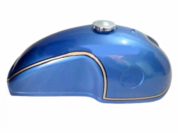 BENELLI MOJAVE KAWASAKI DUCATI YAMAHA CAFE RACER BLUE PAINT STEEL FUEL TANK|Fit For