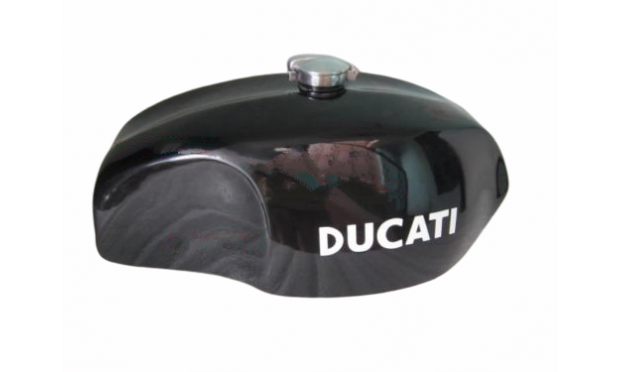 DUCATI 750 GT 1972 BLACK PAINTED STEEL PETROL TANK + MONZA CAP|Fit For