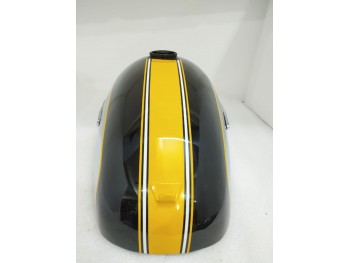 Fit For Ducati 350Cc Scrambler Chrome Yellow Black Petrol Tank + Badges  + Cap