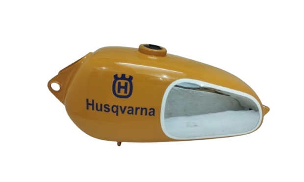 FIT FOR HUSQVARNA 1974 CR 250 WR 250 MAG REPRO YELLOW PAINTED ALUMINUM TANK