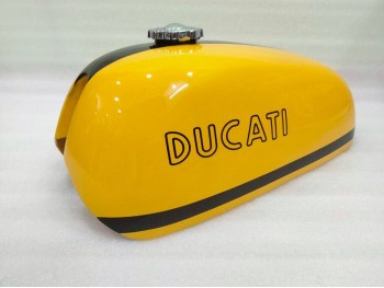 Fit For Ducati 450 Rt 450 R/T yellow & black steel gas petrol Tank