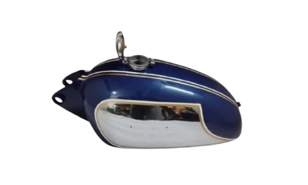 FIT FOR DUCATI 350CC SCRAMBLER BLUE & CHROME PETROL TANK AND MONZA CAP