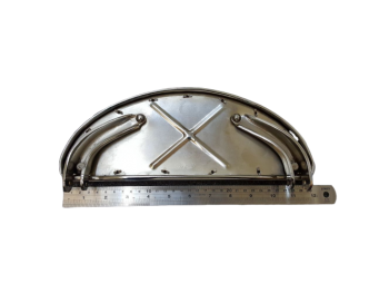 Pair Harley Softail Fat Boy Chopper Footboards Set chrome "Halfmoon" Chrome |Fit For
