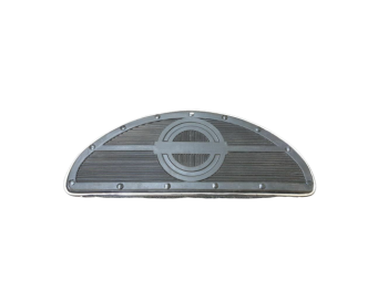 Pair Harley Softail Fat Boy Chopper Footboards Set chrome "Halfmoon" Chrome |Fit For
