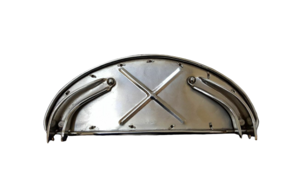 Pair Harley Softail Fat Boy Chopper Footboards Set chrome "Halfmoon" Chrome |Fit For