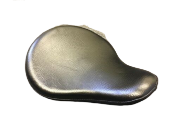 HARLEY BOBBER CHOPPER SPORTSTER BLACK LEATHERITE DEEP DISH SOLO SEAT |Fit For