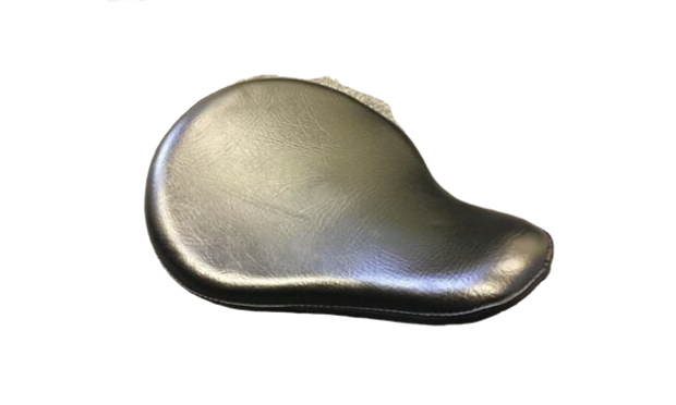 HARLEY BOBBER CHOPPER SPORTSTER BLACK LEATHERITE DEEP DISH SOLO SEAT |Fit For