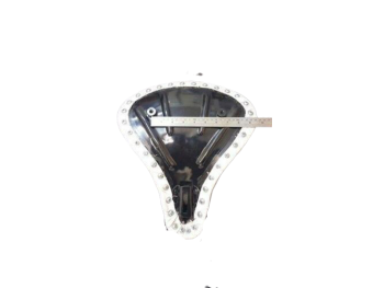 HARLEY BOBBER CHOPPER SPORTSTER WHITE DEEP DISH SOLO SEAT DIAMOND STYLE |Fit For