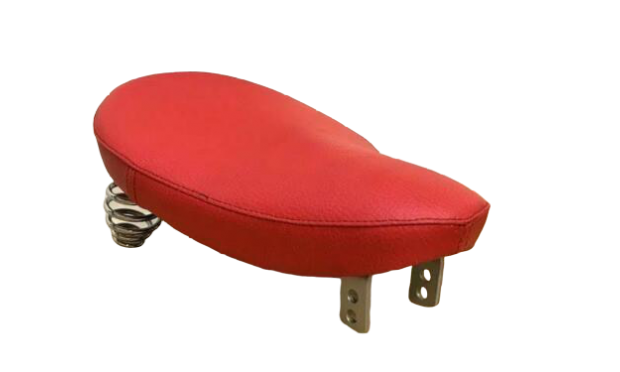 HARLEY TRIUMPH AJS BSA RED VINYL SOLO SEAT CAFE RACER BOBBER & SPRINGS |Fit For
