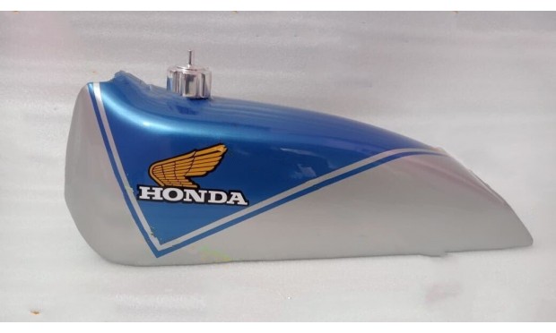 Fit For Honda TL 125 S BJ 1978 Model Steel Blue & Silver Painted Fuel Tank