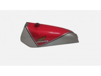 Fit For Honda TL 125 S 1978 Model Aluminium Red & Silver Painted Petrol Tank+Cap 