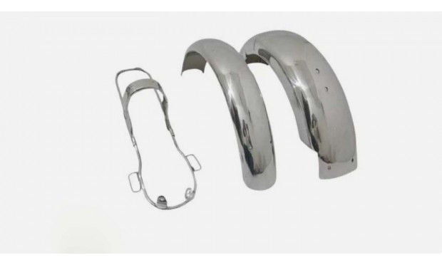 Fit For Honda CL72 CL77 (1962 - 1967) 305 scrambler Steel Chrome Mudguard set