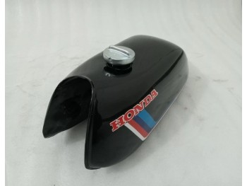 Fit For Honda ATC70 Black Painted Steel Fuel Petrol Tank 1978-1985 Model + Cap