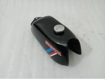 Fit For Honda ATC70 Black Painted Steel Fuel Petrol Tank 1978-1985 Model + Cap
