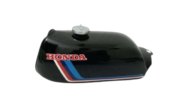 Fit For Honda ATC70 Black Painted Steel Fuel Petrol Tank 1978-1985 Model + Cap