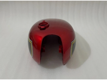 Fit for Honda CB550 CB550K 1974-75 Cherry & Black Painted Petrol Gas Tank Steel +Cap