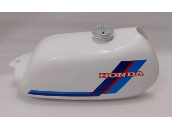 Fit For Honda ATC70 White Painted Steel Fuel Petrol Tank 1978-1985 Model + Cap