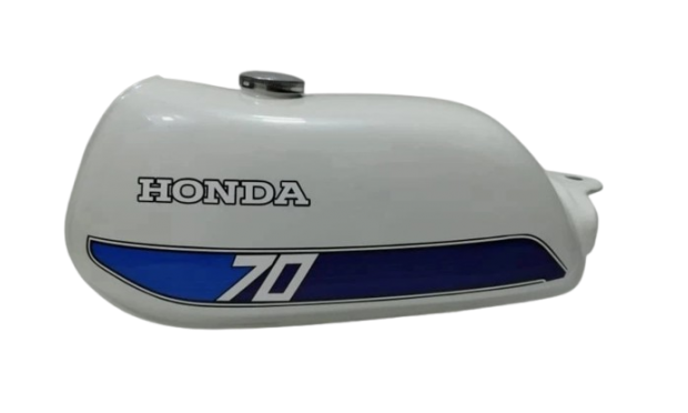 Fit For Honda ATC70 White Painted Steel Fuel Petrol Tank 1978-1985 Model + Cap