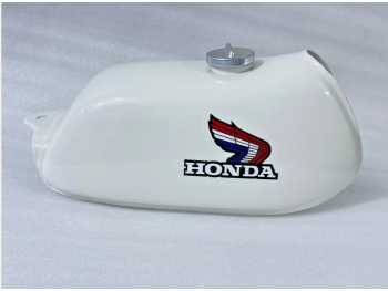 Fit For Honda ATC70 White Painted Alloy Fuel Petrol Tank 1978-1985 Model + Cap