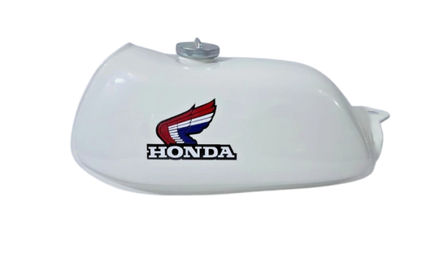 Fit For Honda ATC70 White Painted Alloy Fuel Petrol Tank 1978-1985 Model + Cap