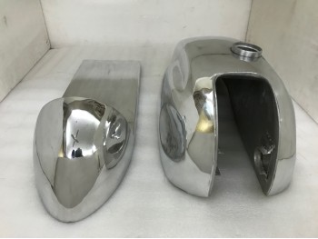 HONDA CB XS MANX STYLE ALUMINUM ALLOY CAFE RACER FUEL TANK + SEAT HOOD|Fit For