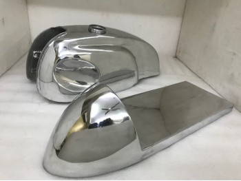 HONDA CB XS MANX STYLE ALUMINUM ALLOY CAFE RACER FUEL TANK + SEAT HOOD|Fit For