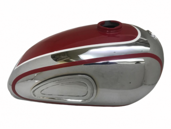 HOREX RESIDENT RED PAINTED CHROME PETROL TANK |Fit For