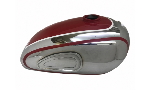 HOREX RESIDENT RED PAINTED CHROME PETROL TANK |Fit For