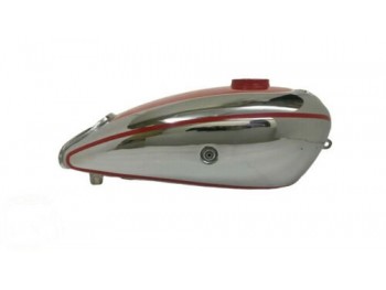 Horex Regina Chrome Red Paint Steel Fuel Tank (Small Version) |Fit For