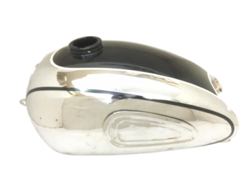 Horex Regina Chrome And Black Painted Steel Petrol Tank |Fit For