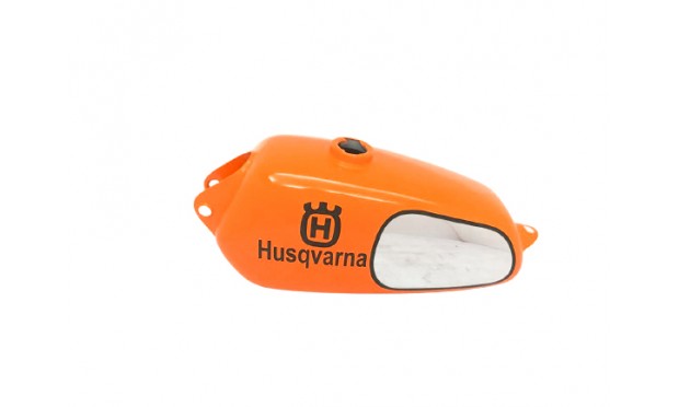 HUSQVARNA 1974 CR 250 WR 250 MAG REPRO ORANGE PAINTED CHROME STEEL TANK|Fit For