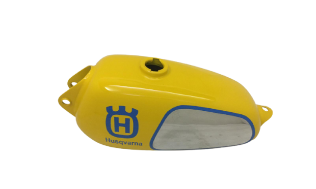 HUSQVARNA 1974 CR 250 WR 250 MAG REPRO YELLOW PAINTED ALUMINUM TANK |Fit For