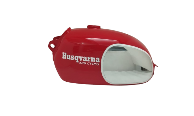 Husqvarna 1967 -1968 Commando or 1969 Sportsman 4.2 gallon Red Aluminium Tank