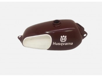 FIT FOR HUSQVARNA 1974 CR 250 WR 250 MAG REPRO MAROON PAINTED CHROME STEEL TANK