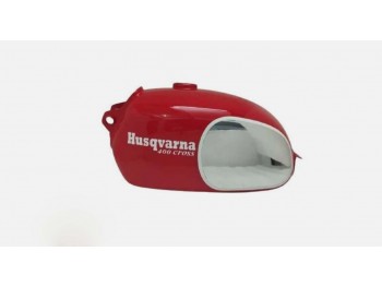 Fit For Husqvarna Husky 400 Cross 1970 Model Chrome & Red Tank +Cap