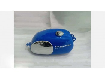 Fit For Husqvarna Husky 400 Cross 1970 Model Chrome & Blue Petrol Tank +Cap