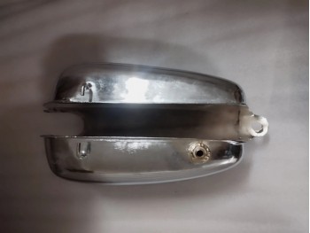 Fit For Husqvarna Cross 2.5 Gal 1967-69 Chrome Steel Petrol Fuel Tank